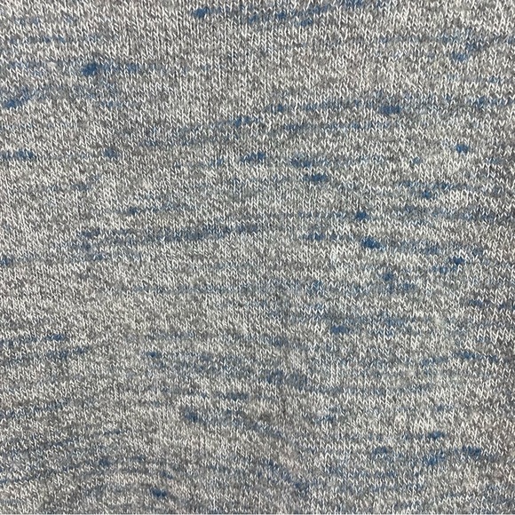 Pure Jill Wool Cashmere Blend Sweater Blue Gray Asymmetric Hem Quiet Luxury M - Picture 3 of 16